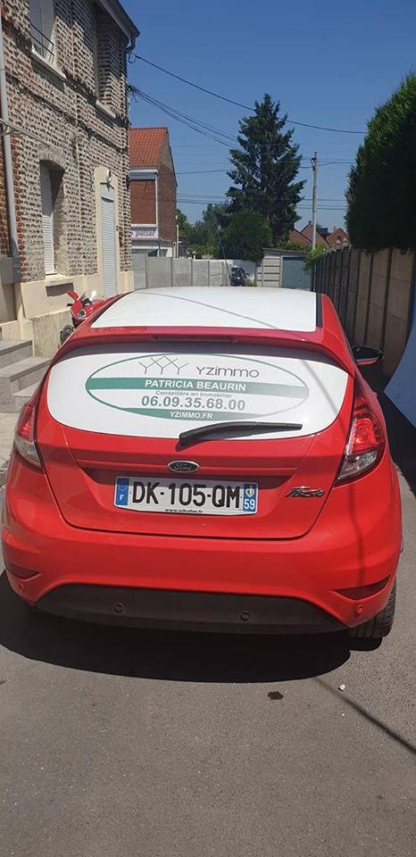 flocage vehicule film adhesif microperforé yzimmo a anzin